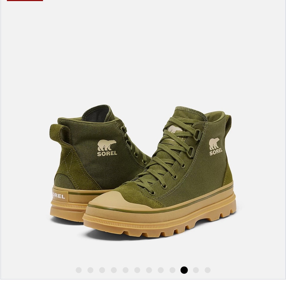 Sorel Green and Tan Men's Sneakers NWT